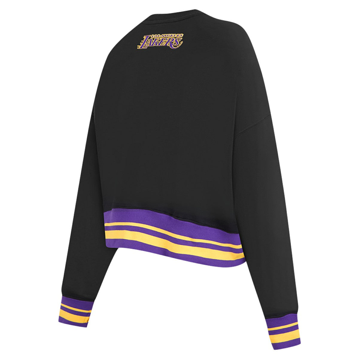 Los Angeles Lakers Pro Standard Women's Area Code Cropped Pullover Sweatshirt