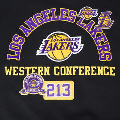 Los Angeles Lakers Pro Standard Women's Area Code Cropped Pullover Sweatshirt