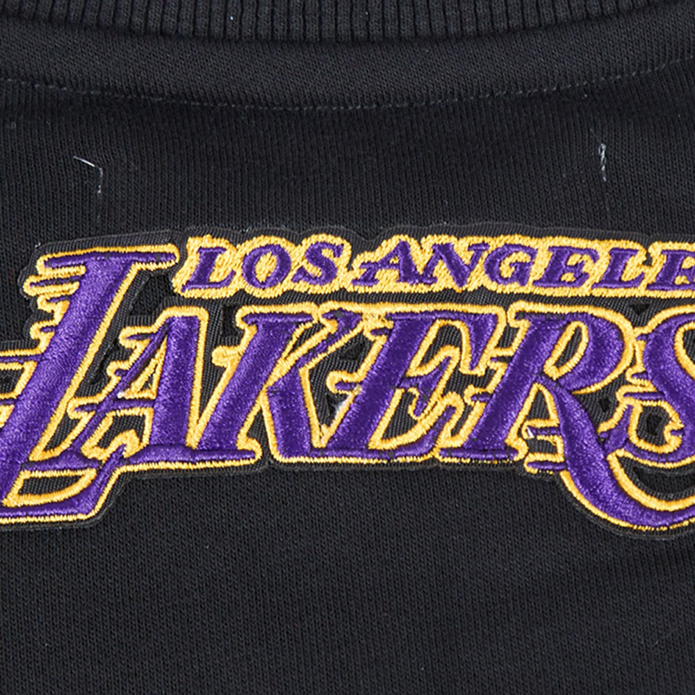 Los Angeles Lakers Pro Standard Women's Area Code Cropped Pullover Sweatshirt