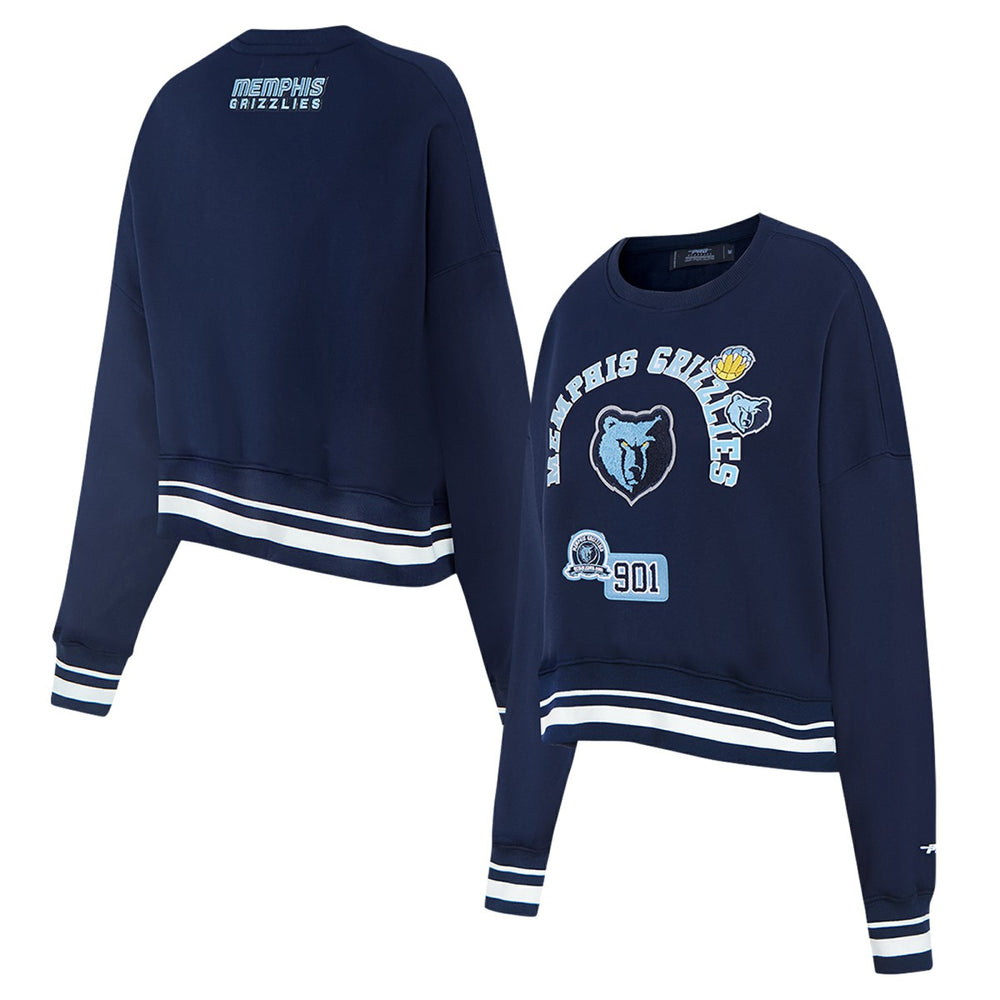 Memphis Grizzlies Pro Standard Women's Area Code Cropped Pullover Sweatshirt