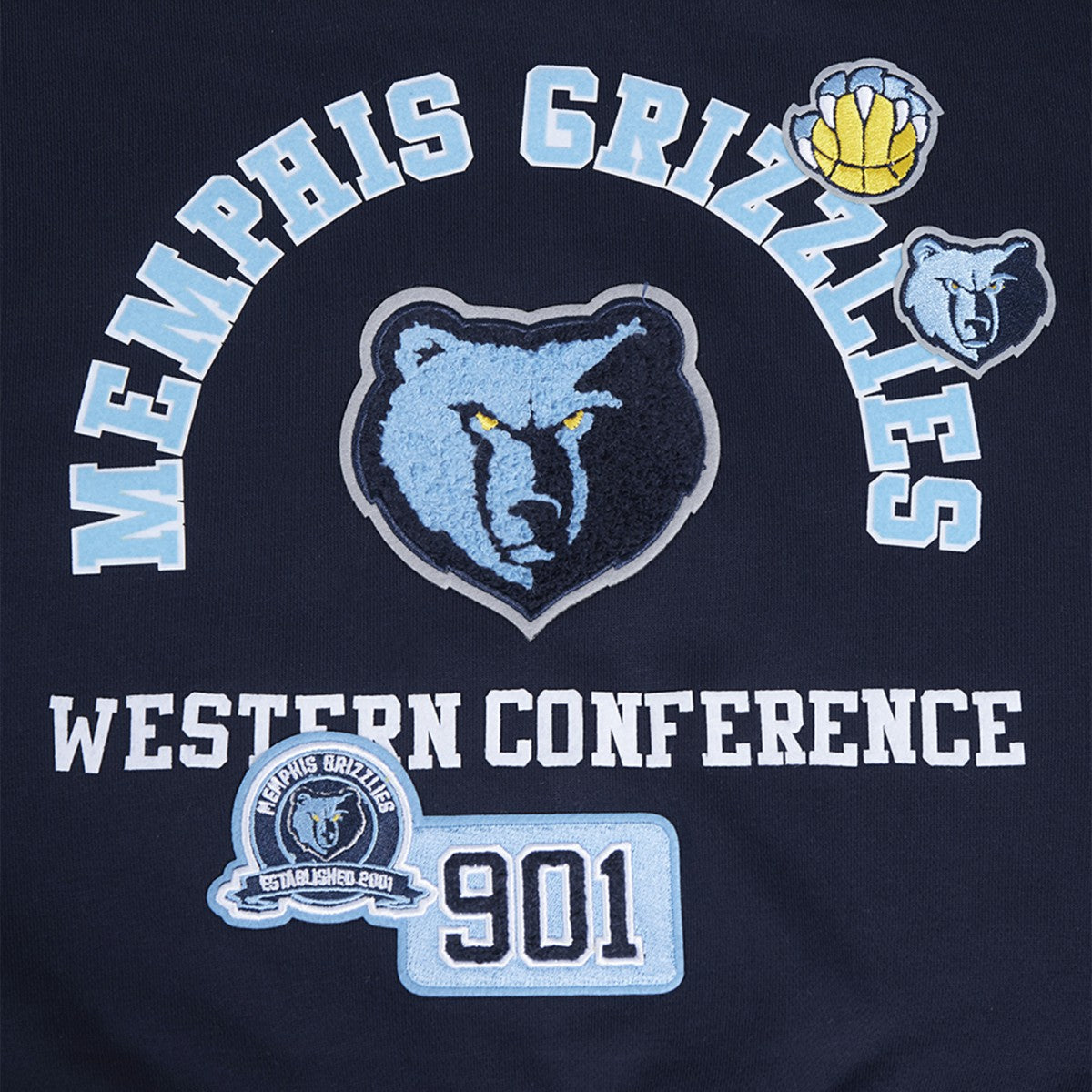 Memphis Grizzlies Pro Standard Women's Area Code Cropped Pullover Sweatshirt