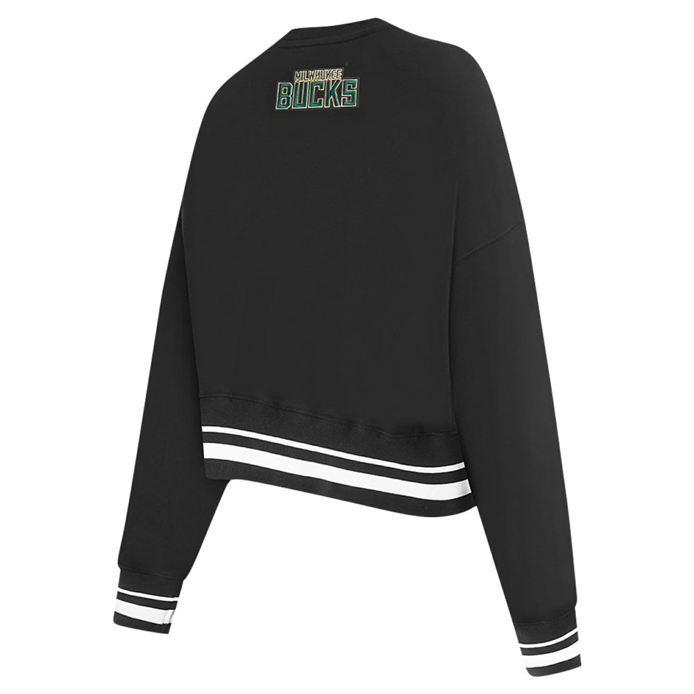 Milwaukee Bucks Pro Standard Women's Area Code Cropped Pullover Sweatshirt