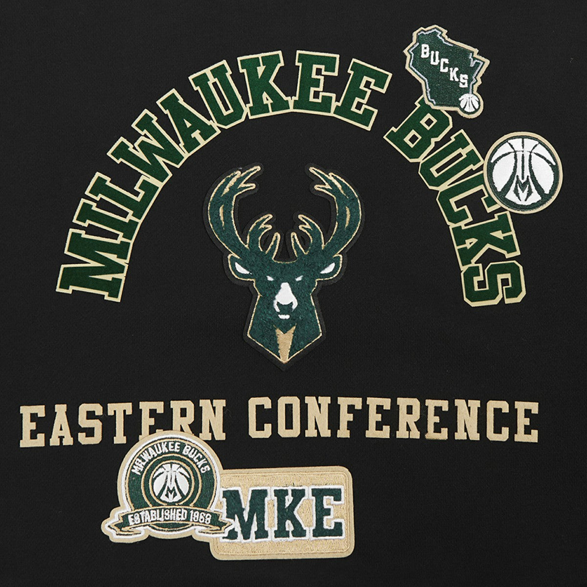 Milwaukee Bucks Pro Standard Women's Area Code Cropped Pullover Sweatshirt