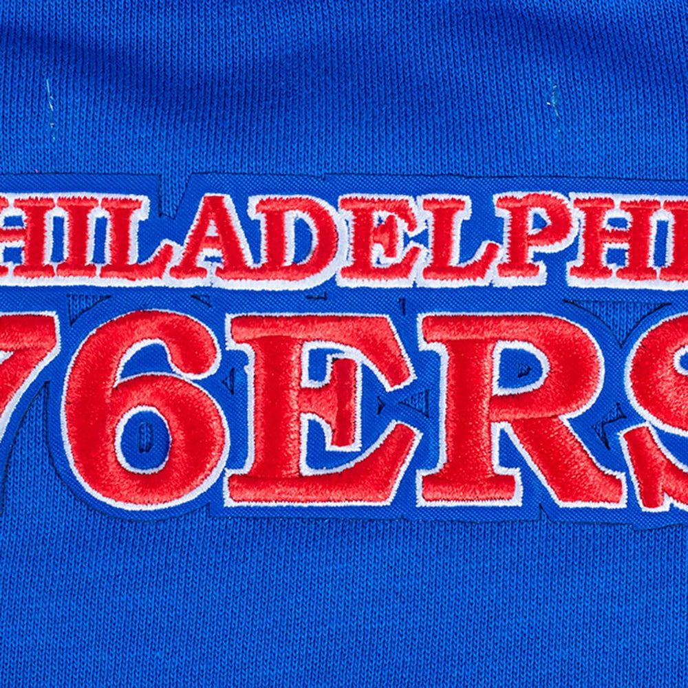 Philadelphia 76ers Pro Standard Women's Area Code Cropped Pullover Sweatshirt