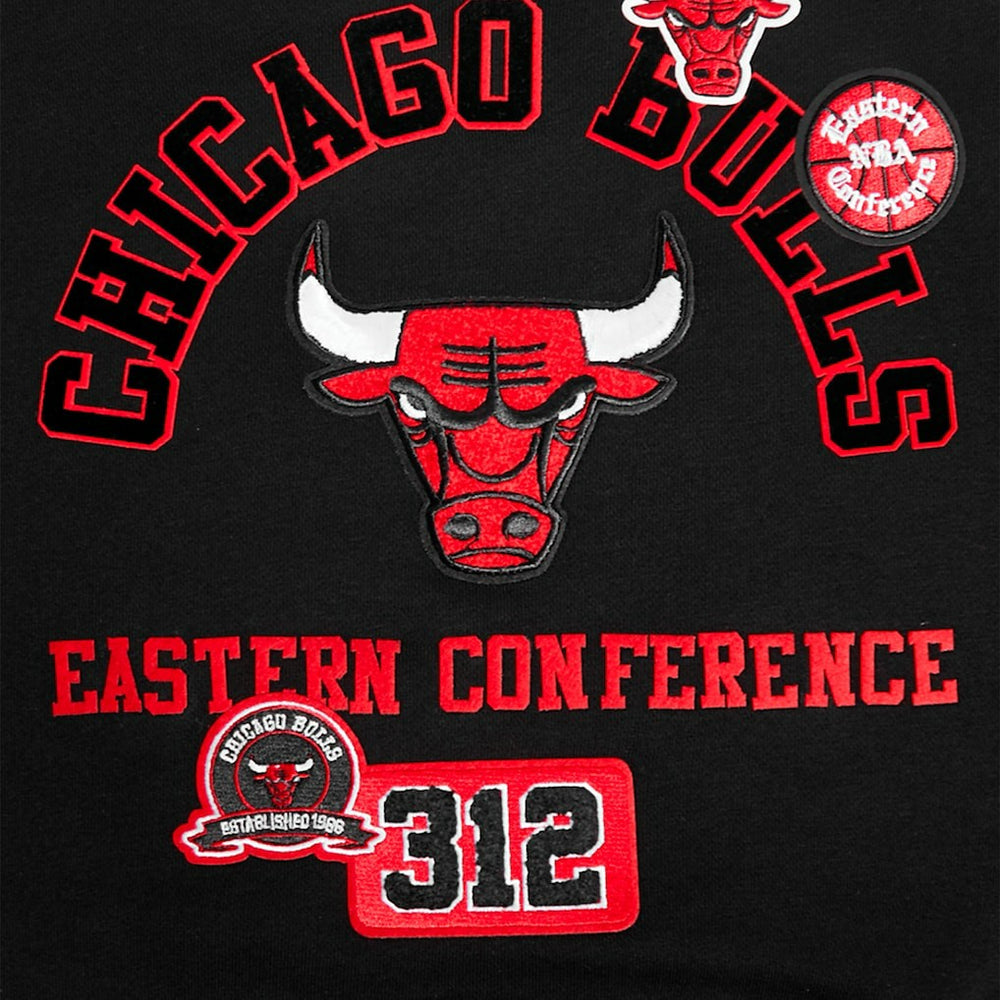 Chicago Bulls Pro Standard Women's Area Code Cropped Pullover Sweatshirt