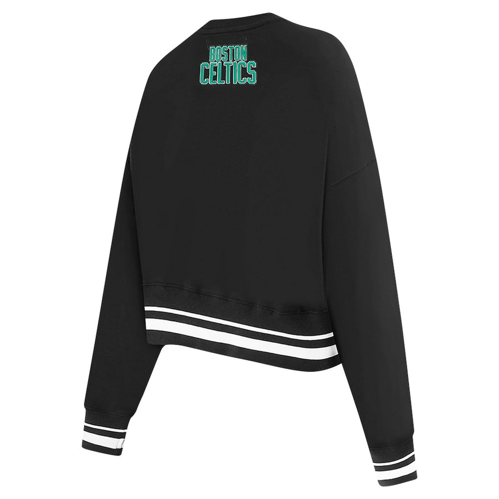 Boston Celtics Pro Standard Women's Area Code Cropped Pullover Sweatshirt