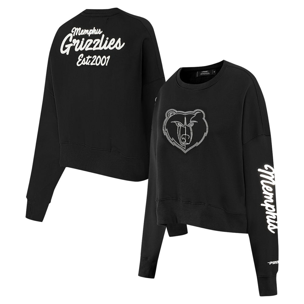 Memphis Grizzlies Pro Standard Women's Paint The City Cropped Pullover Sweatshirt