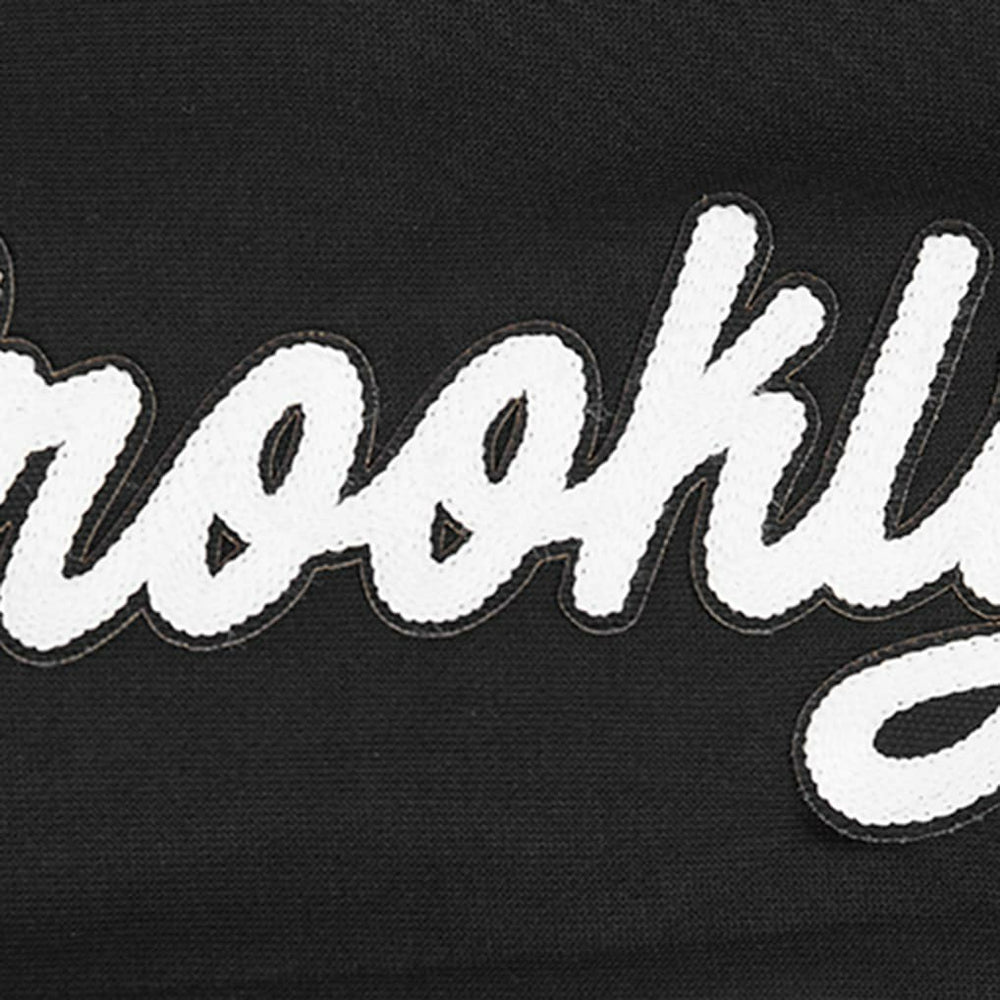 Brooklyn Nets Pro Standard Women's Paint The City Cropped Pullover Sweatshirt
