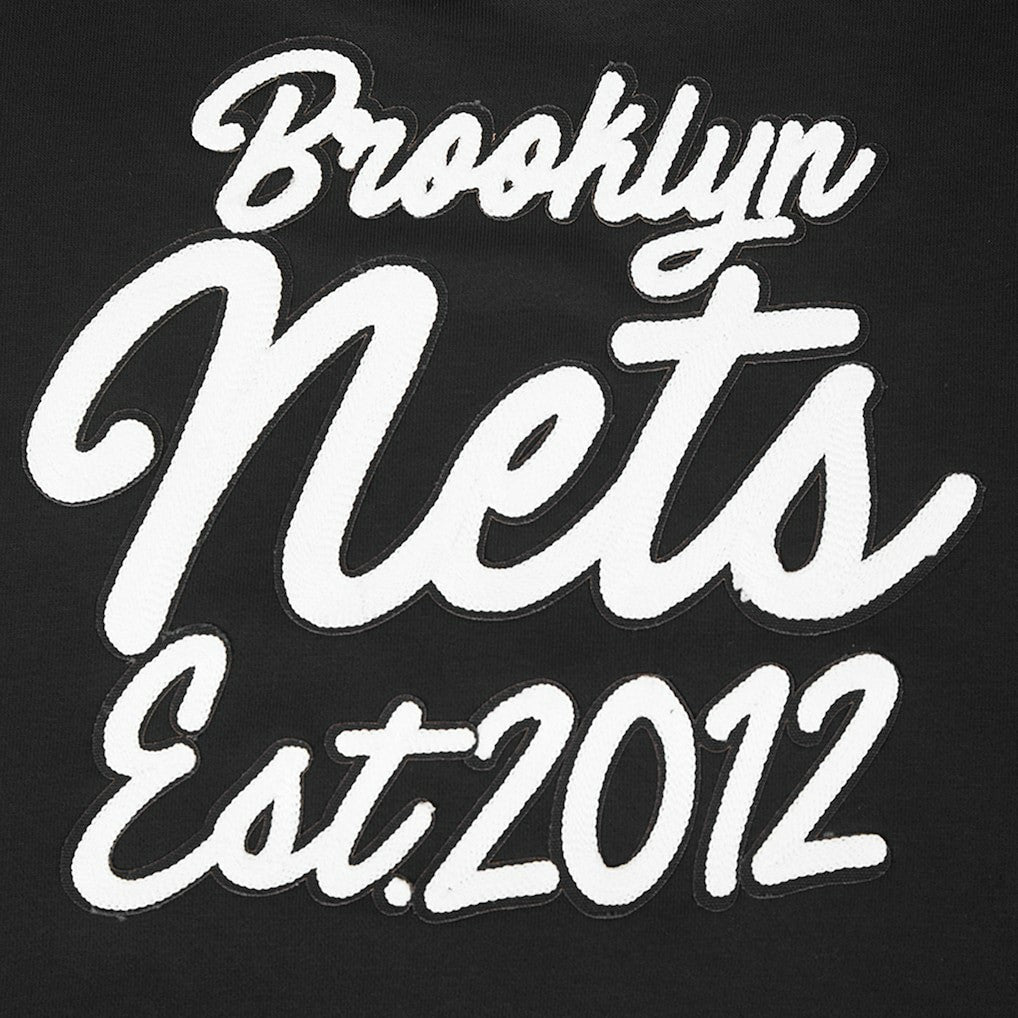 Brooklyn Nets Pro Standard Women's Paint The City Cropped Pullover Sweatshirt