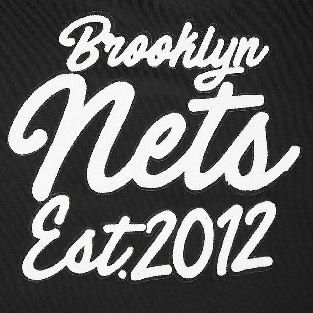 Brooklyn Nets Pro Standard Women's Paint The City Cropped Pullover Sweatshirt