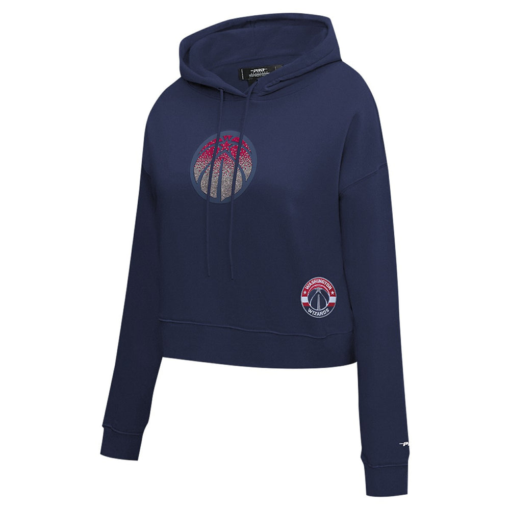 Washington Wizards Pro Standard Women's Jewels Cropped Pullover Hoodie