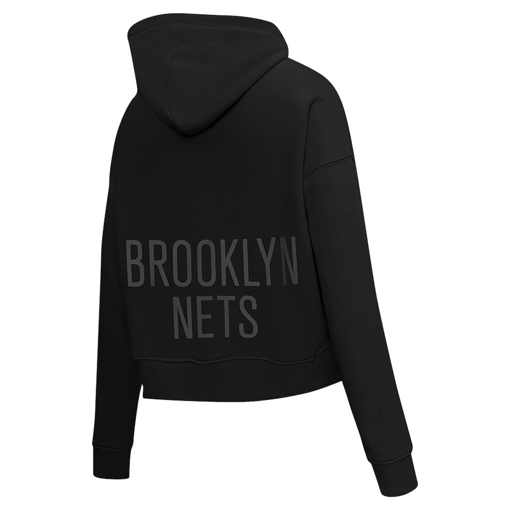 Brooklyn Nets Pro Standard Women's Jewels Cropped Pullover Hoodie