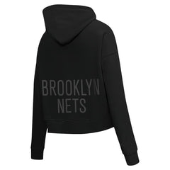 Brooklyn Nets Pro Standard Women's Jewels Cropped Pullover Hoodie