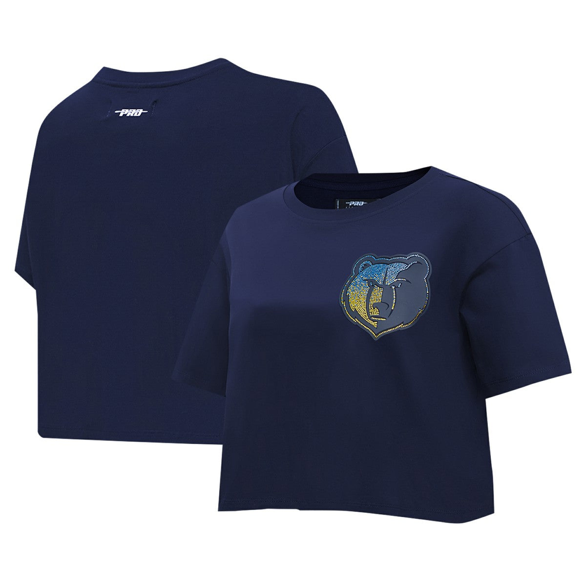 Memphis Grizzlies Pro Standard Women's Jewels Boxy Cropped T-Shirt