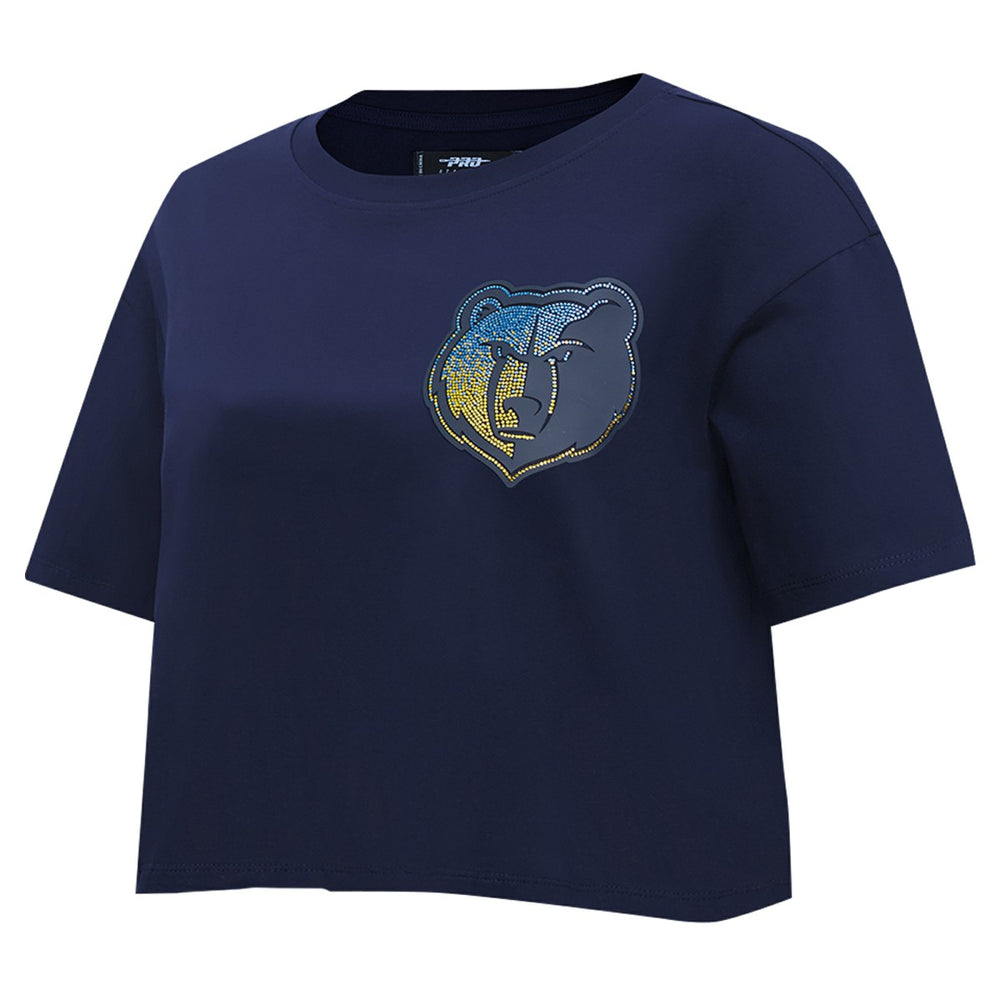 Memphis Grizzlies Pro Standard Women's Jewels Boxy Cropped T-Shirt