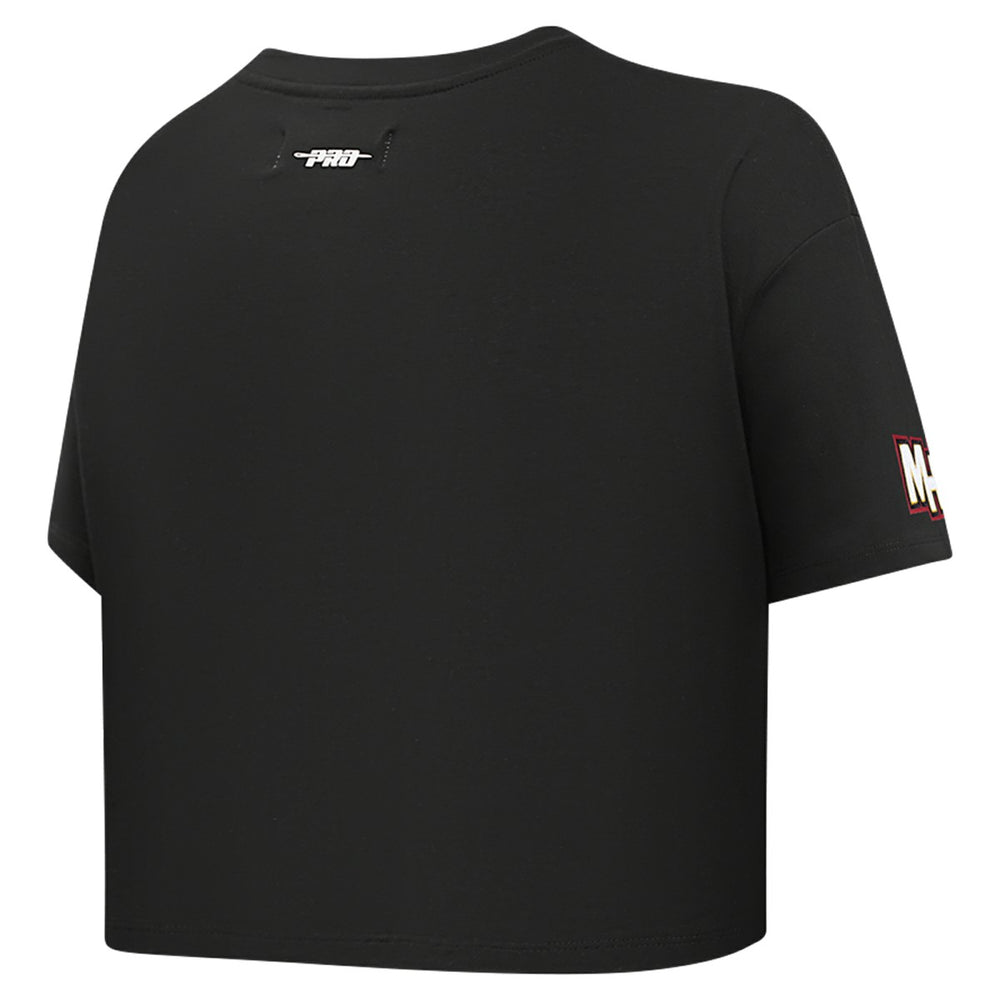 Miami Heat Pro Standard Women's Jewels Boxy Cropped T-Shirt