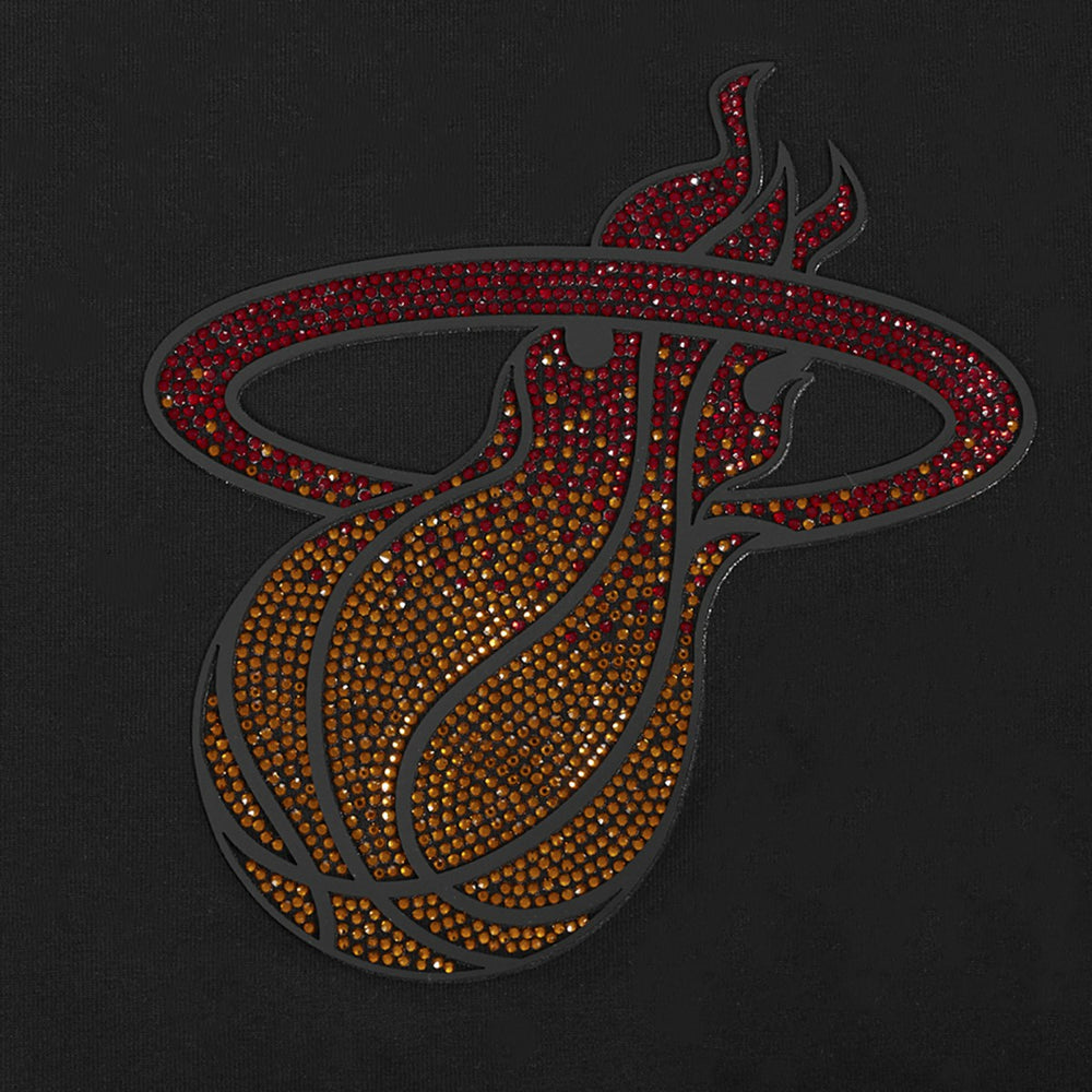 Miami Heat Pro Standard Women's Jewels Boxy Cropped T-Shirt