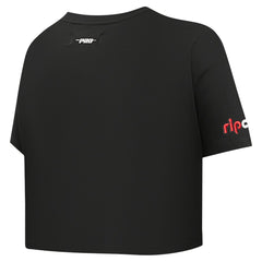 Portland Trail Blazers Pro Standard Women's Jewels Boxy Cropped T-Shirt