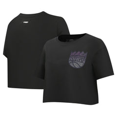 Sacramento Kings Pro Standard Women's Jewels Boxy Cropped T-Shirt