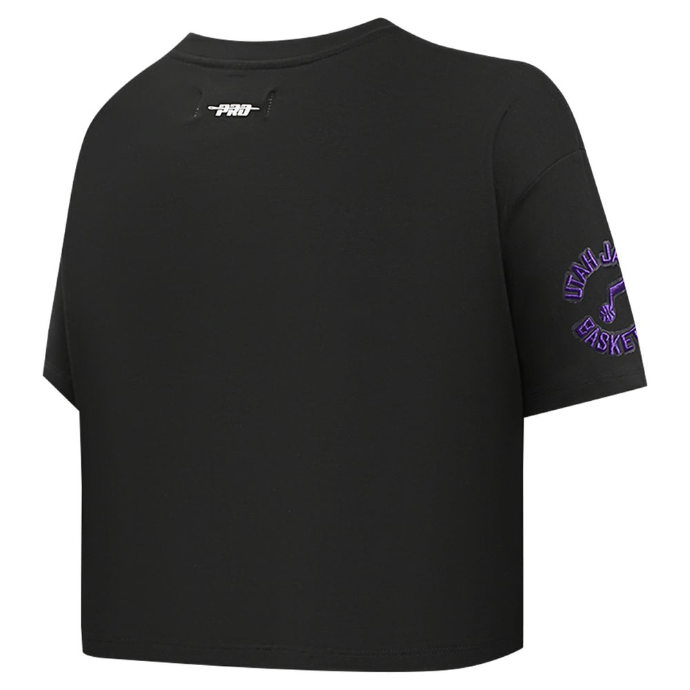 Utah Jazz Pro Standard Women's Jewels Boxy Cropped T-Shirt