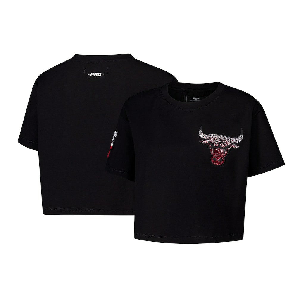 Chicago Bulls Pro Standard Women's Jewels Boxy Cropped T-Shirt sale