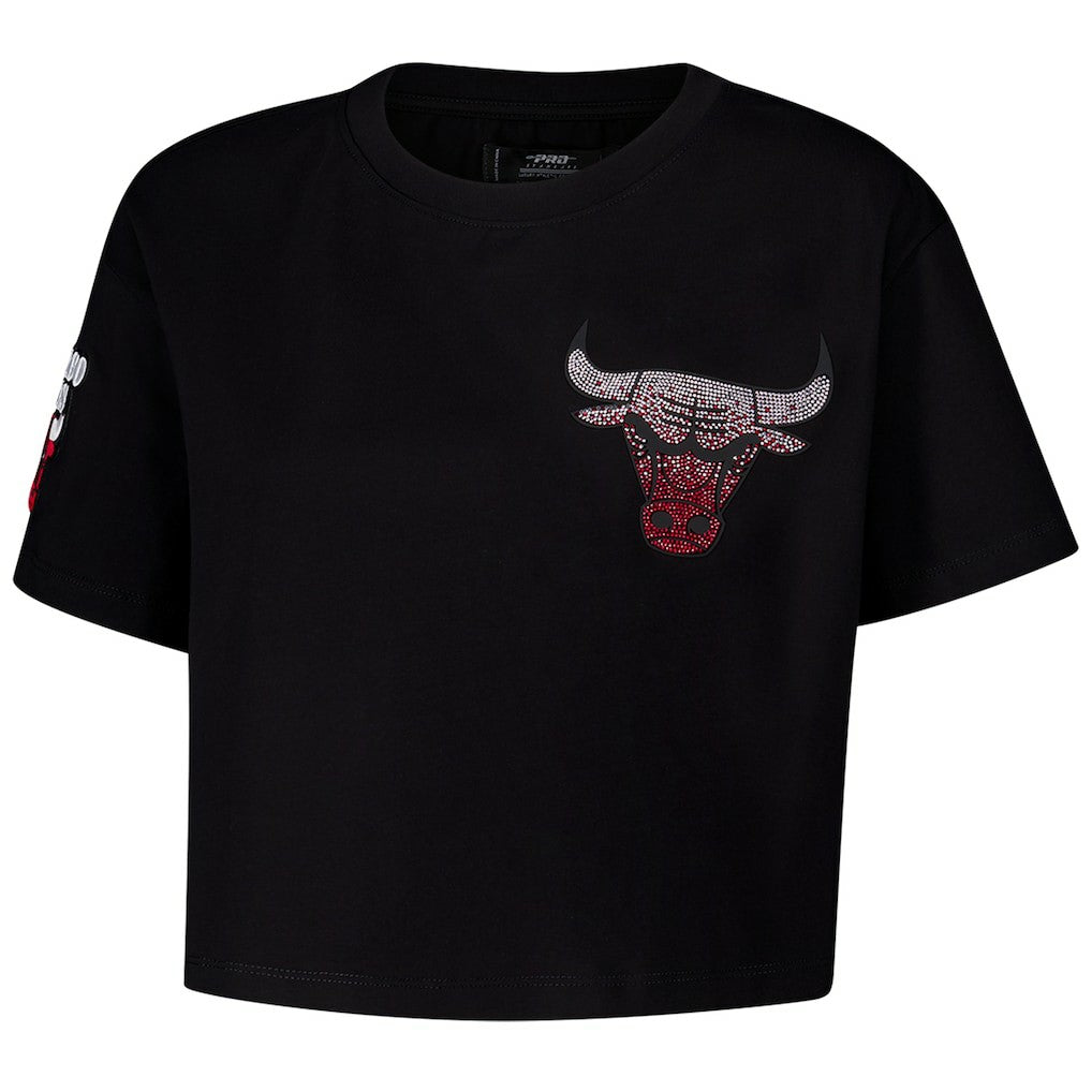 Chicago Bulls Pro Standard Women's Jewels Boxy Cropped T-Shirt sale
