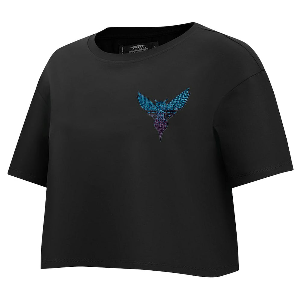 Charlotte Hornets Pro Standard Women's Jewels Boxy Cropped T-Shirt