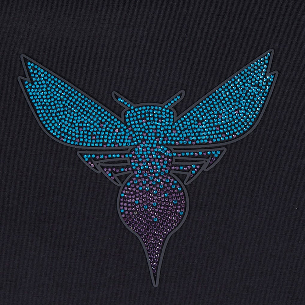 Charlotte Hornets Pro Standard Women's Jewels Boxy Cropped T-Shirt