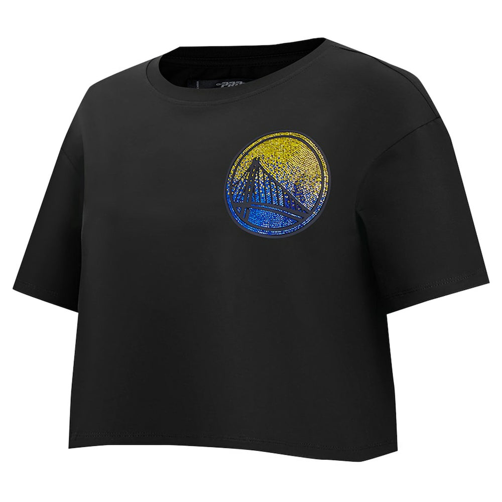 Golden State Warriors Pro Standard Women's Jewels Boxy Cropped T-Shirt sale