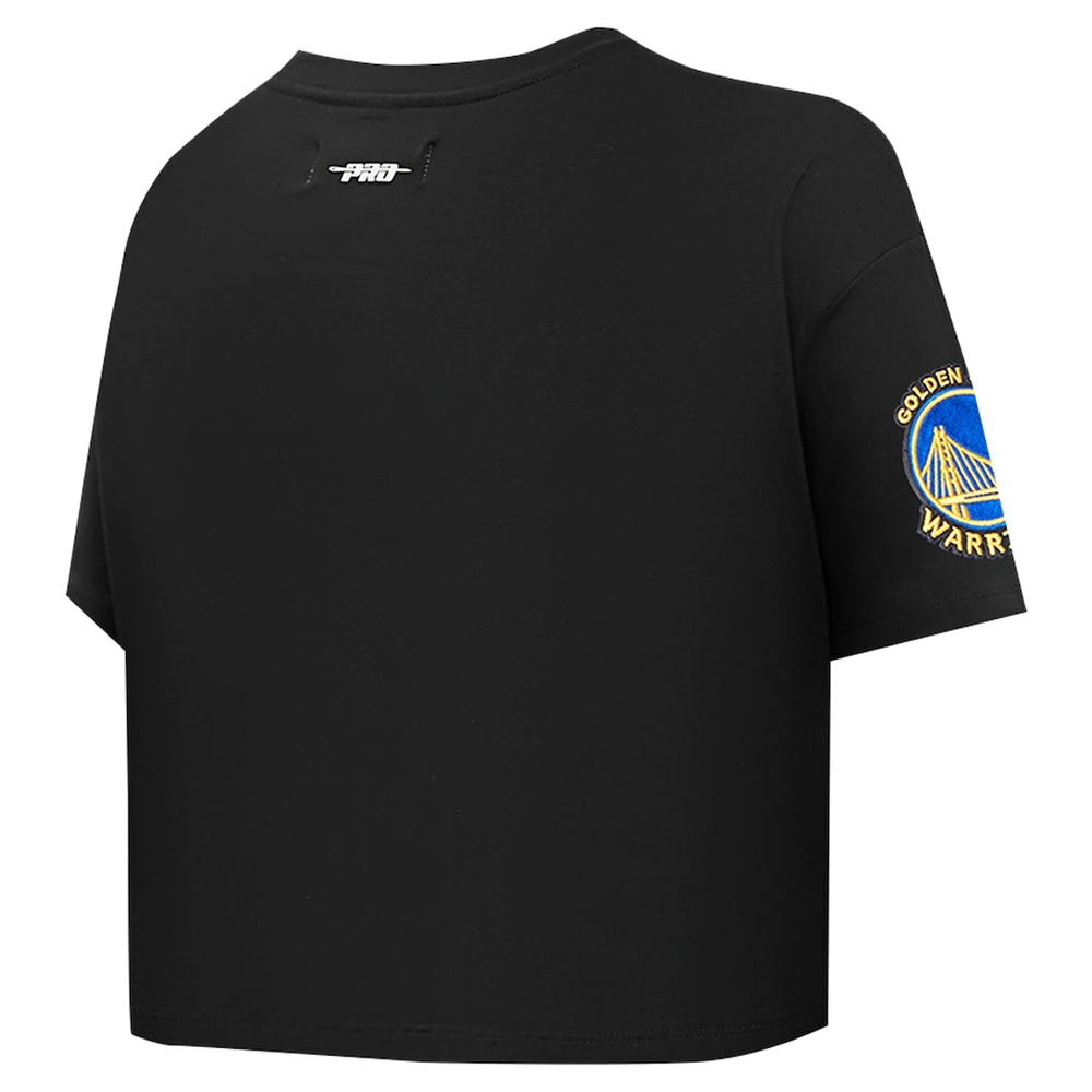 Golden State Warriors Pro Standard Women's Jewels Boxy Cropped T-Shirt sale