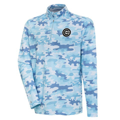 White Chicago Cubs Antigua Discord Quarter-Zip Sweatshirt