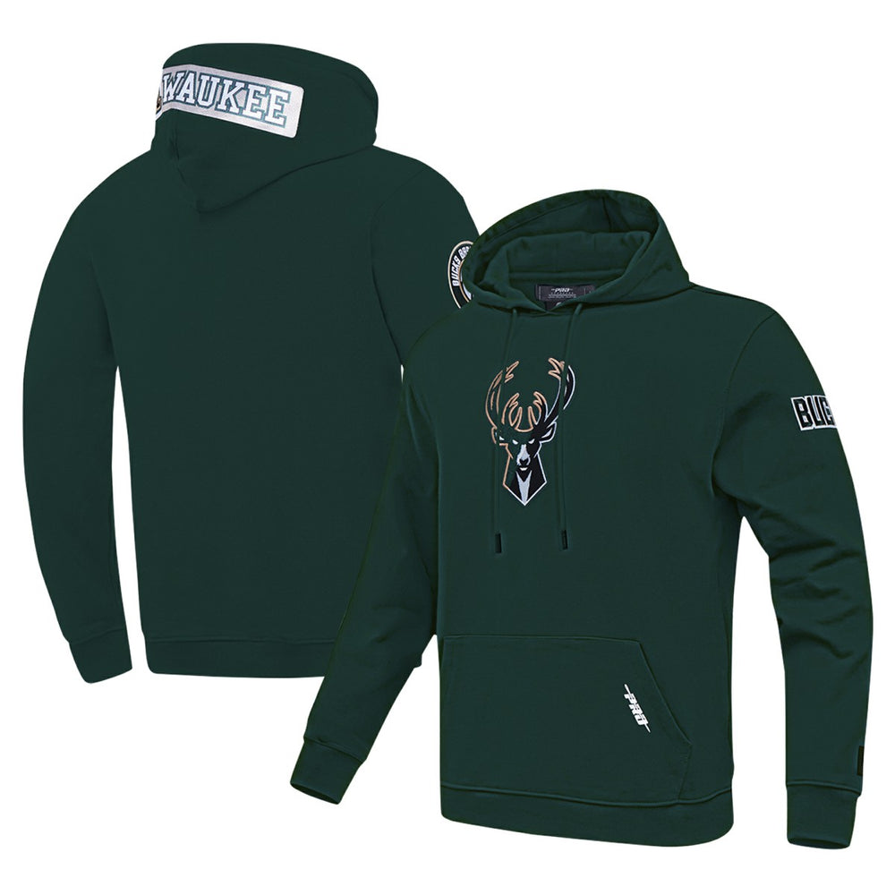 Milwaukee Bucks Pro Standard Split Logo Pullover Hoodie