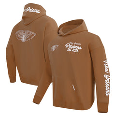 New Orleans Pelicans Pro Standard Paint the City Drop Shoulder Pullover Hoodie