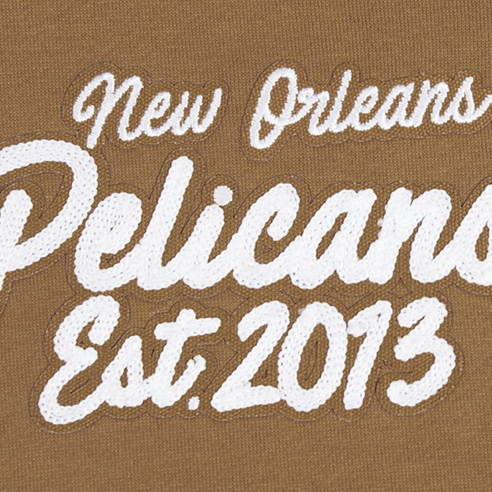 New Orleans Pelicans Pro Standard Paint the City Drop Shoulder Pullover Hoodie