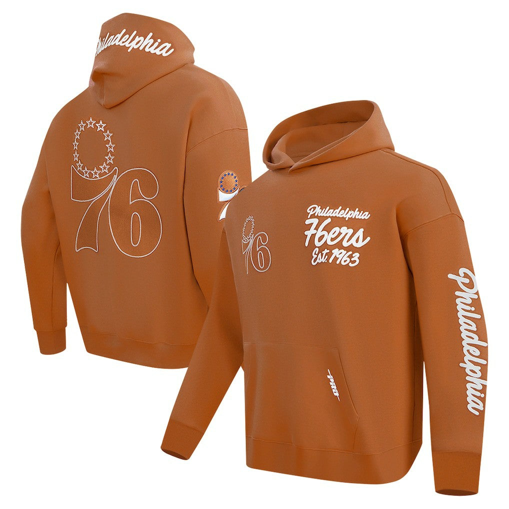 Philadelphia 76ers Pro Standard Paint the City Drop Shoulder Pullover Hoodie
