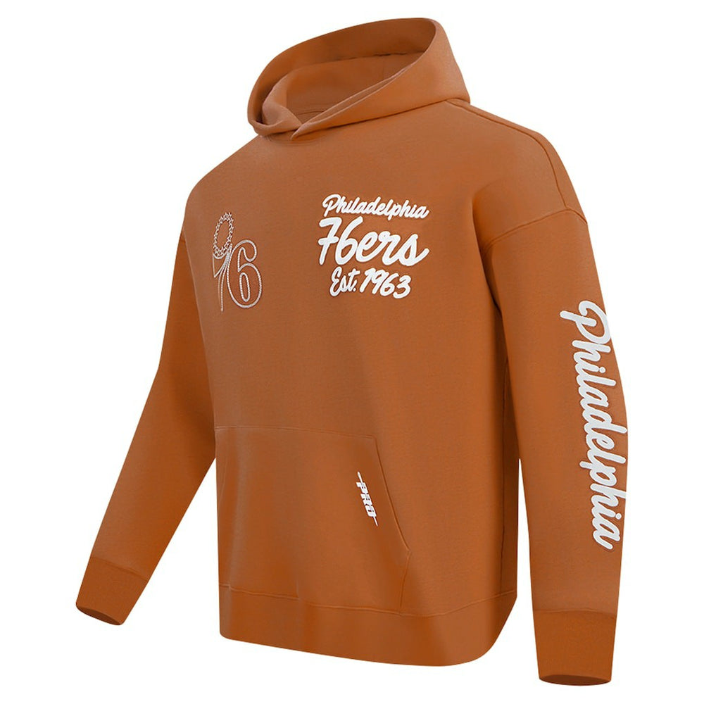 Philadelphia 76ers Pro Standard Paint the City Drop Shoulder Pullover Hoodie