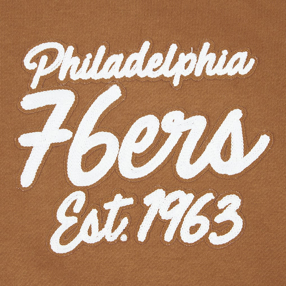 Philadelphia 76ers Pro Standard Paint the City Drop Shoulder Pullover Hoodie