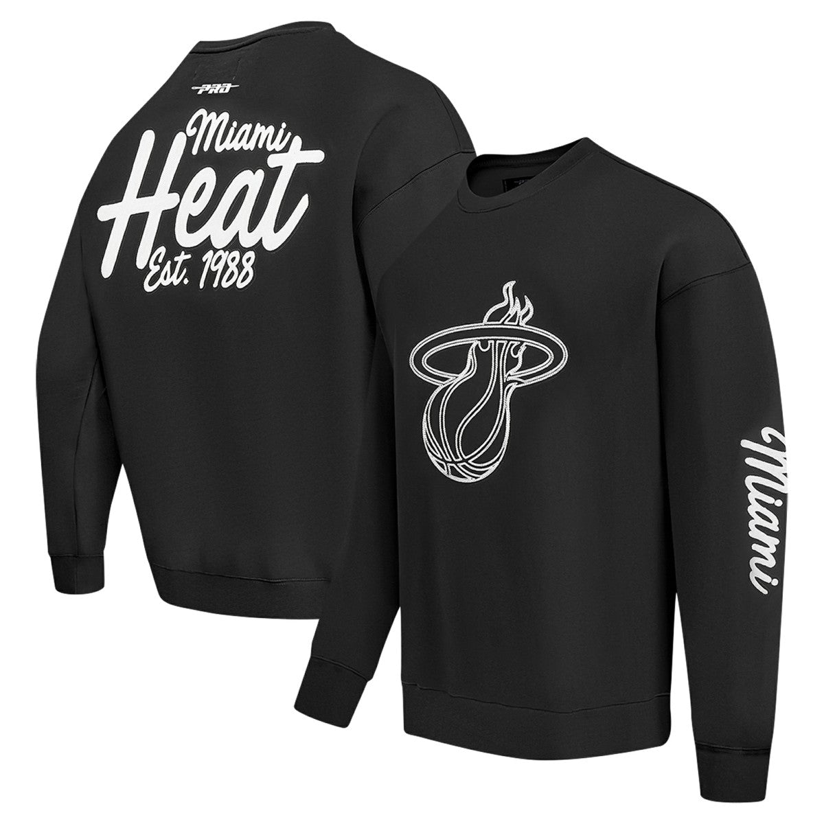 Miami Heat Pro Standard Paint the City Drop Shoulder Sweatshirt