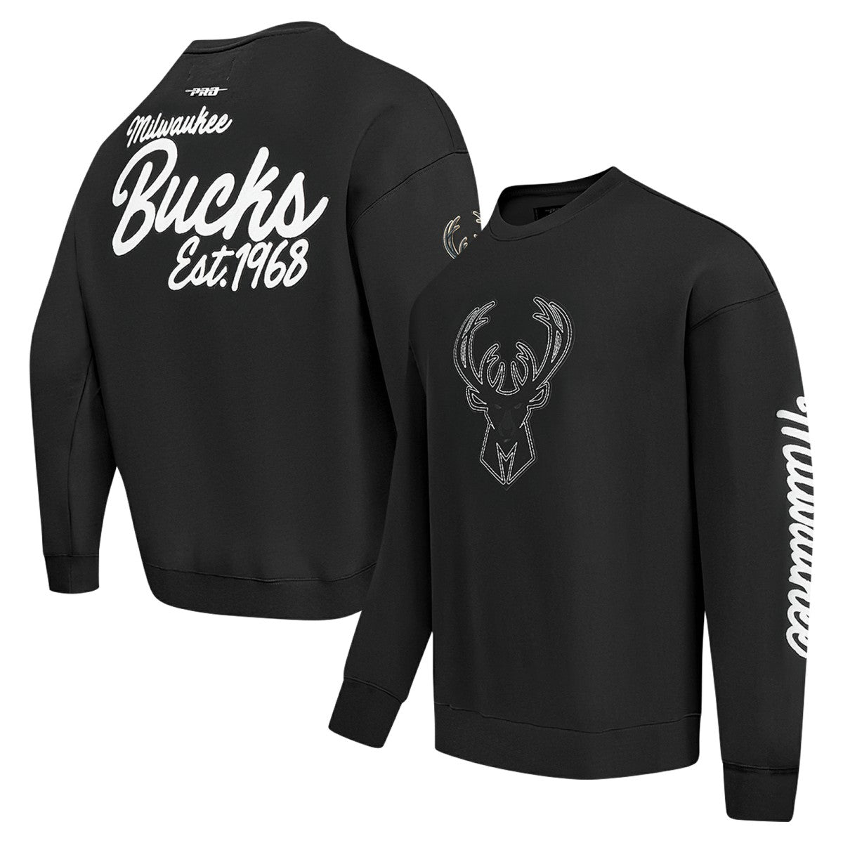 Milwaukee Bucks Pro Standard Paint the City Drop Shoulder Sweatshirt