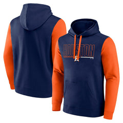 Navy Houston Astros Fanatics Outline Fleece Pullover Hoodie