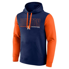 Navy Houston Astros Fanatics Outline Fleece Pullover Hoodie