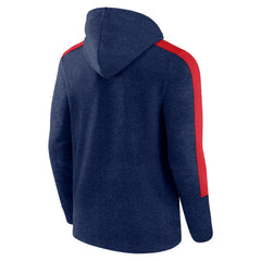Heather Navy Minnesota Twins Fanatics Gains Fleece Full-Zip Hoodie