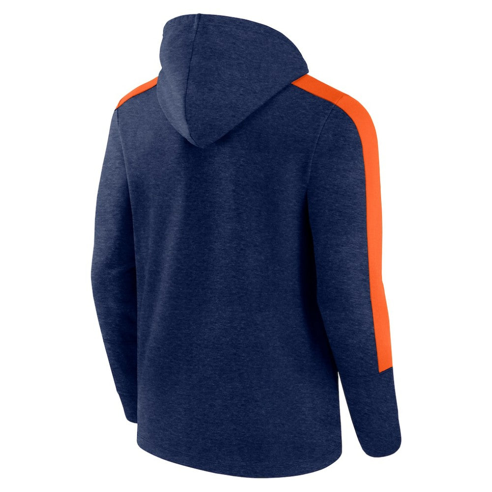 Heather Navy Houston Astros Fanatics Gains Fleece Full-Zip Hoodie