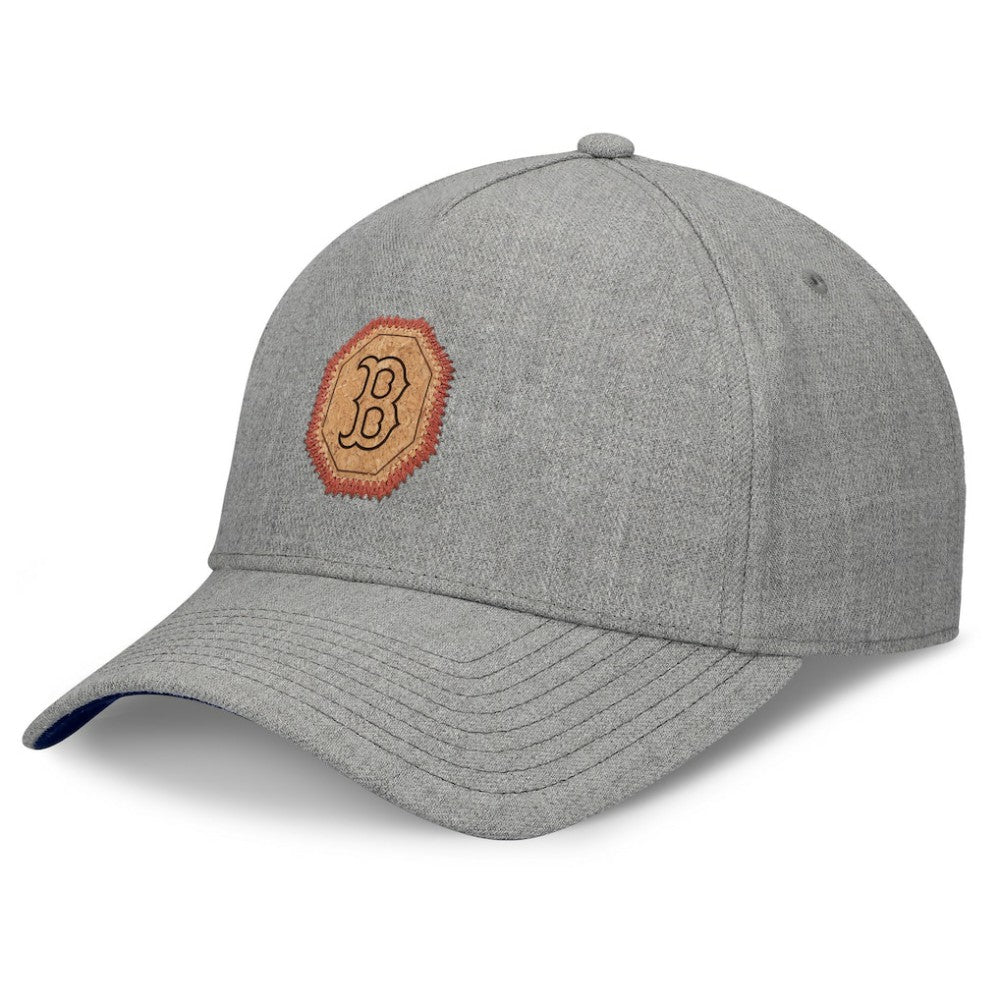Gray Boston Red Sox Fanatics Signature Elements Cork Patch A-Frame Adjustable Hat