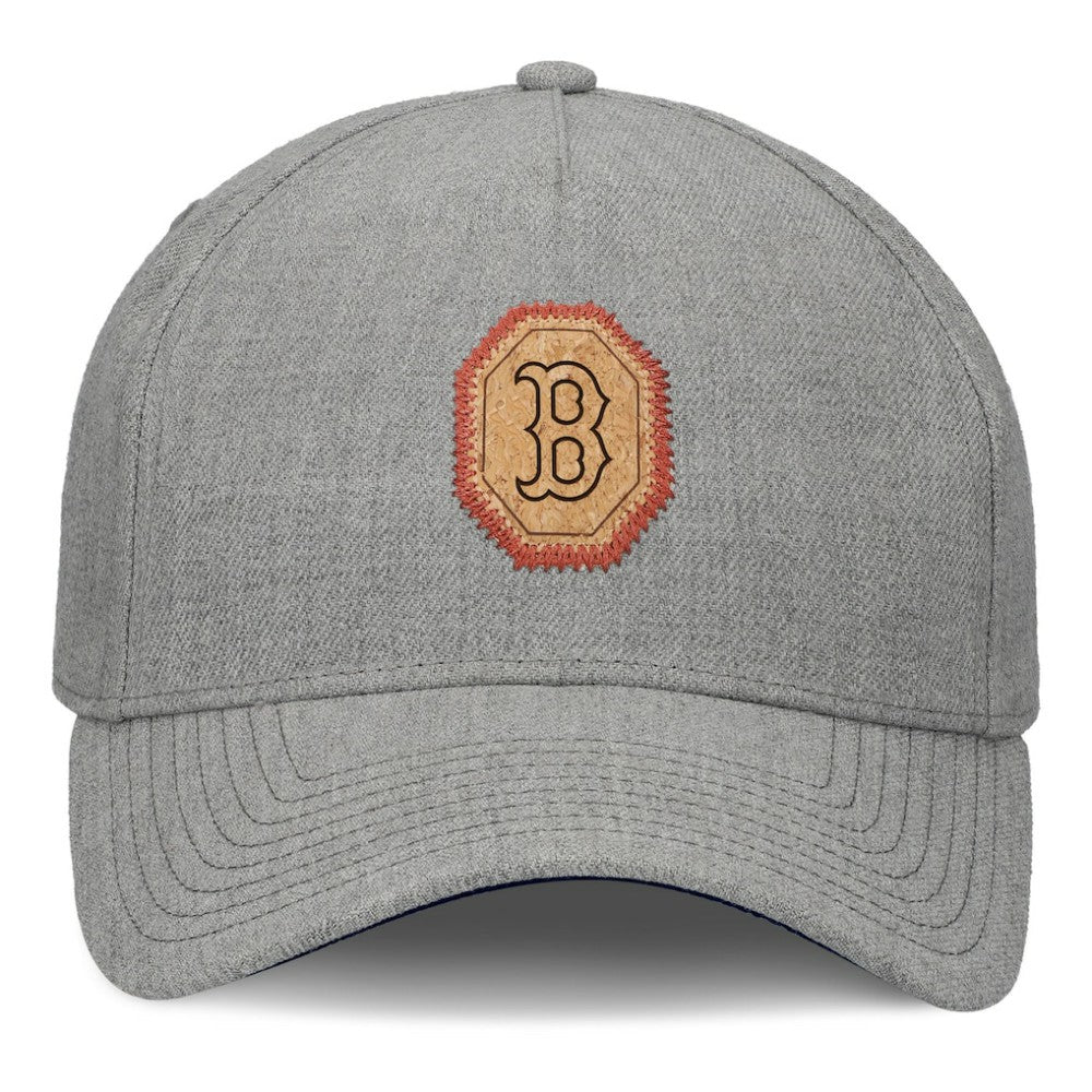 Gray Boston Red Sox Fanatics Signature Elements Cork Patch A-Frame Adjustable Hat