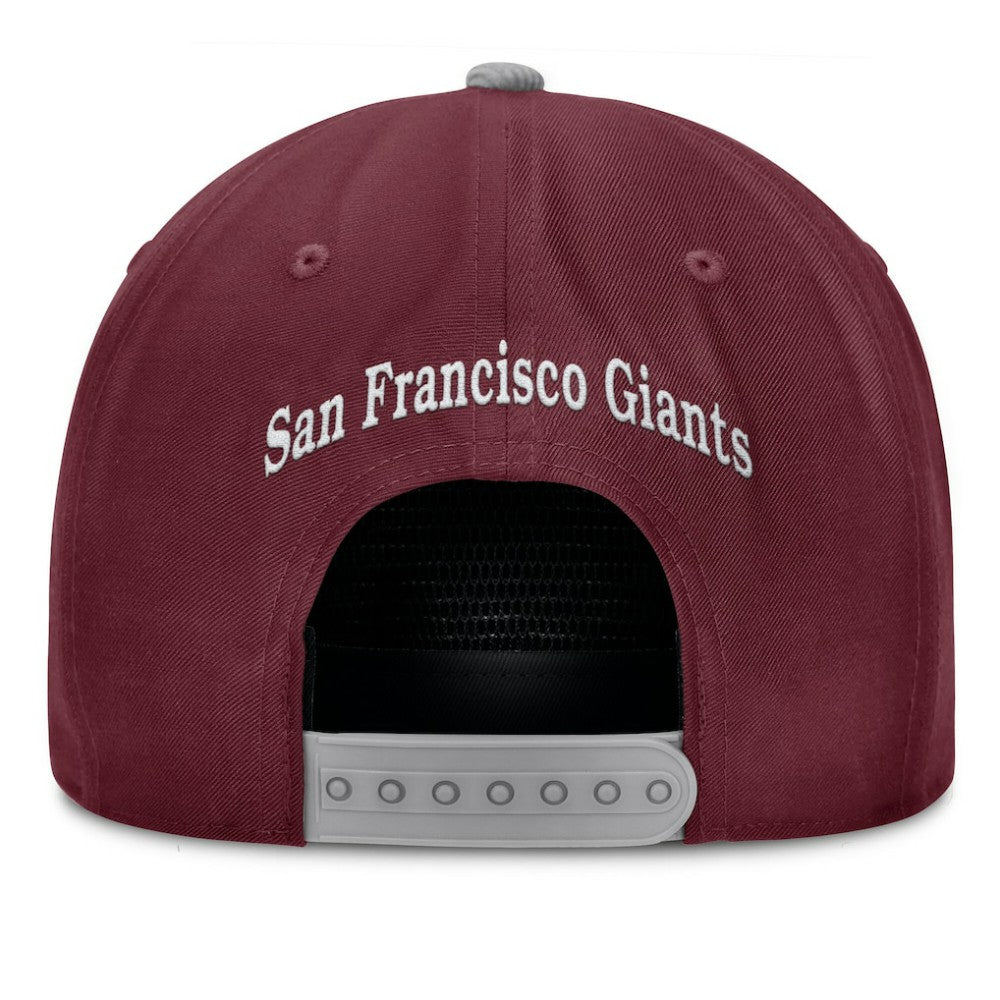 Wine San Francisco Giants Fanatics Front Office Snapback Hat