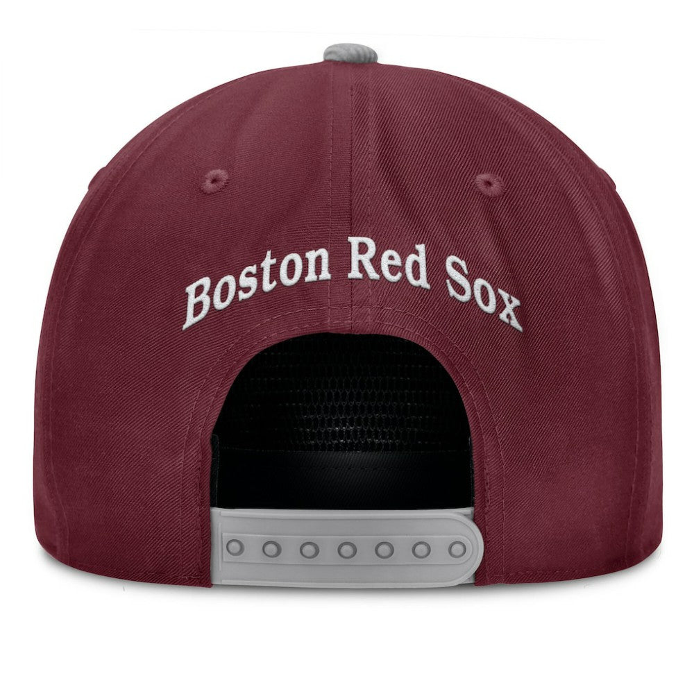 Wine Boston Red Sox Fanatics Front Office Snapback Hat