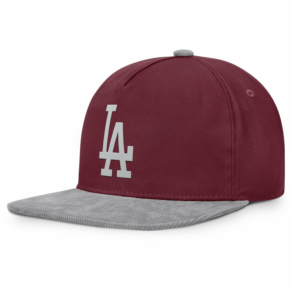 Wine Los Angeles Dodgers Fanatics Front Office Snapback Hat