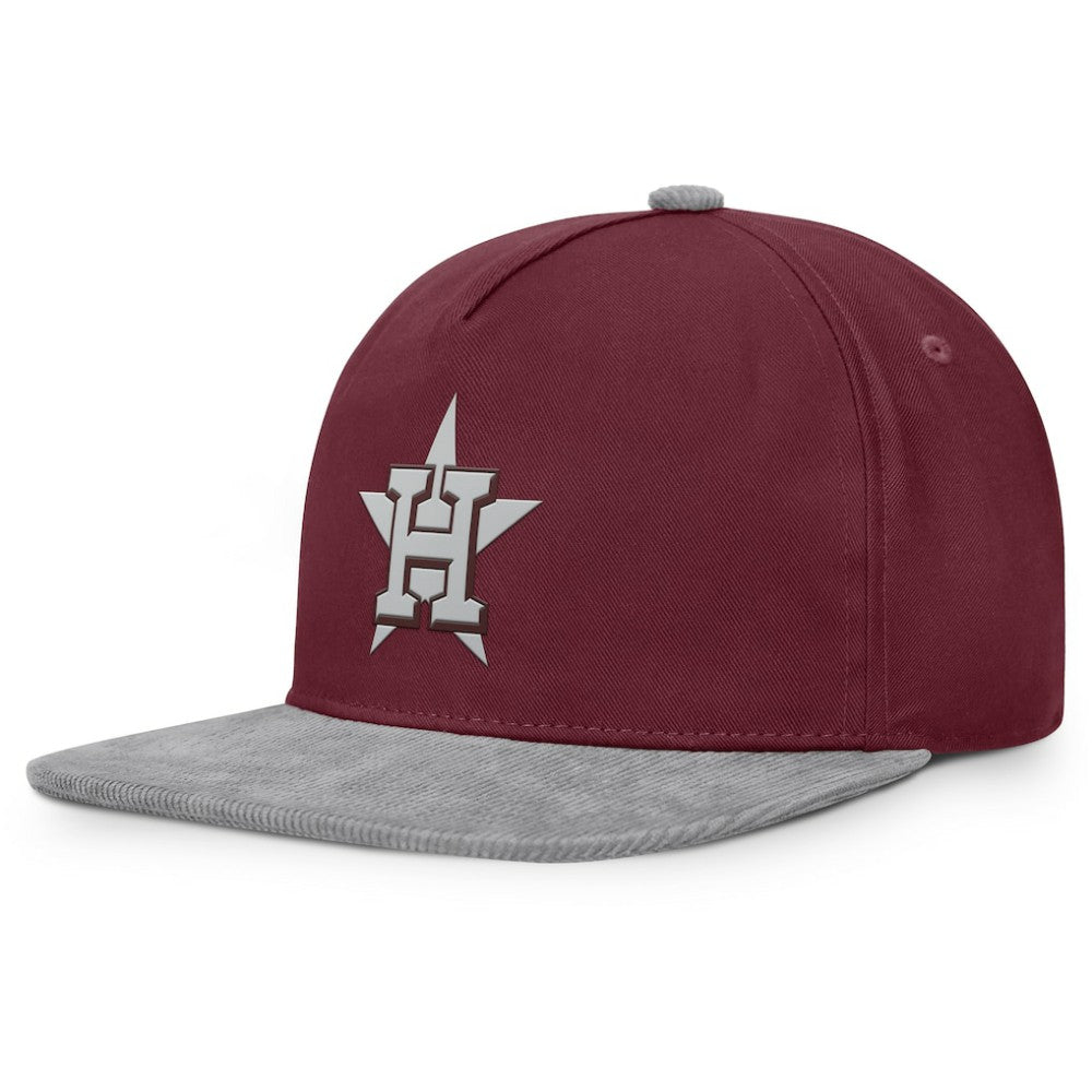Wine Houston Astros Fanatics Front Office Snapback Hat