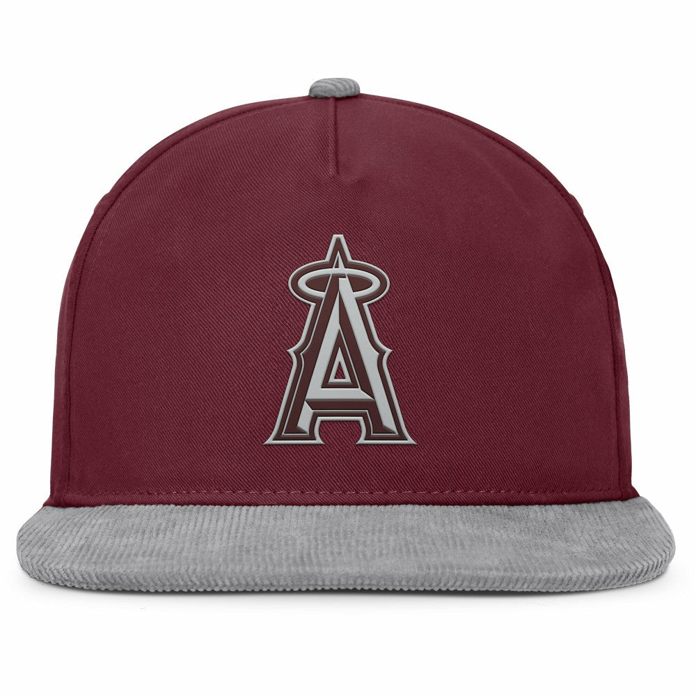 Wine Los Angeles Angels Fanatics Front Office Snapback Hat